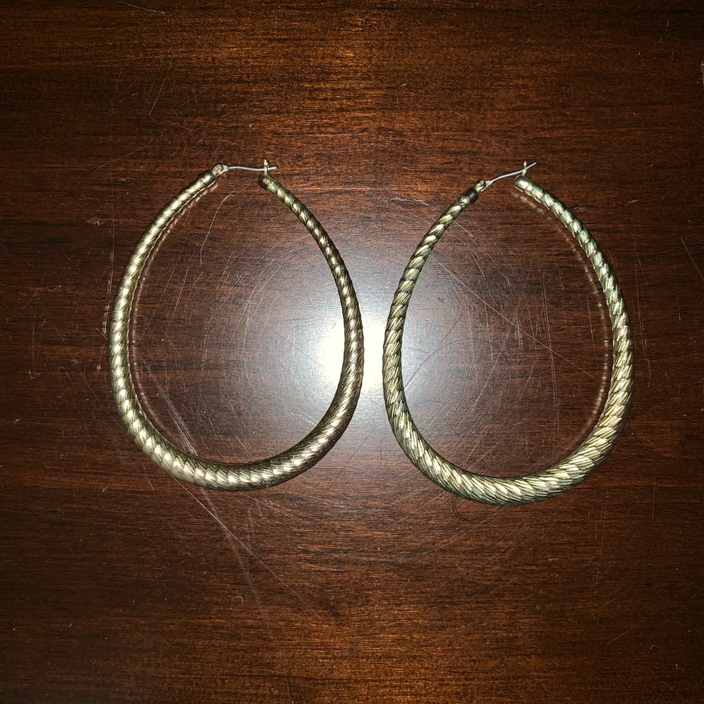 Oval Hoop Stylish Earrings